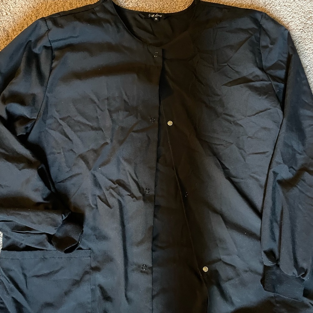 Black scrub jacket